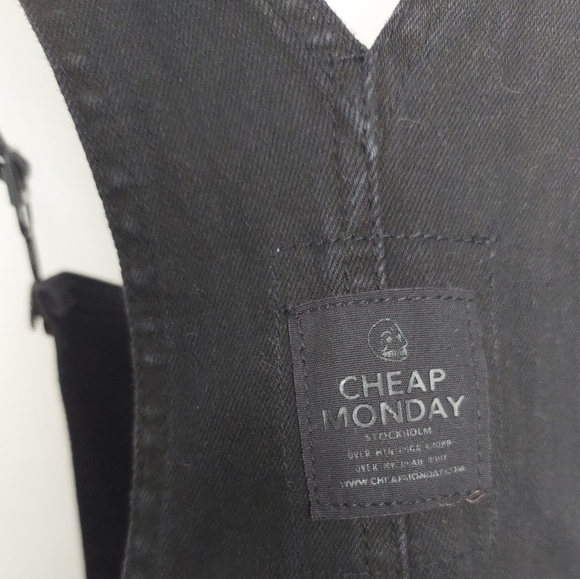 Cheap Monday Stockholm black overalls size small - Picture 7 of 8
